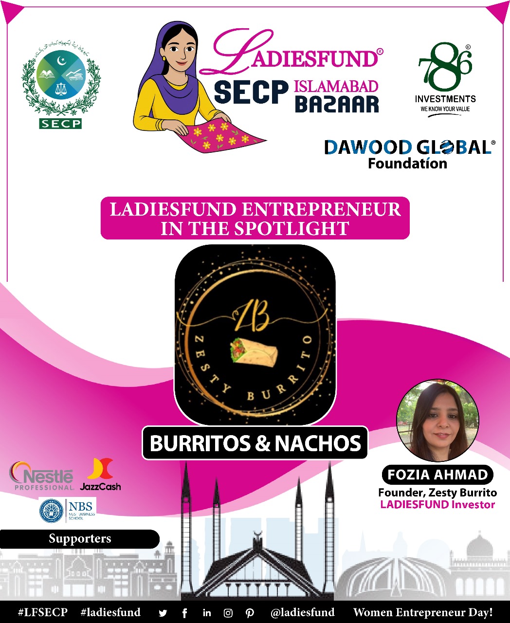 Group photo of LADIESFUND Energy Pvt. Ltd. team receiving the Prime Minister’s Award